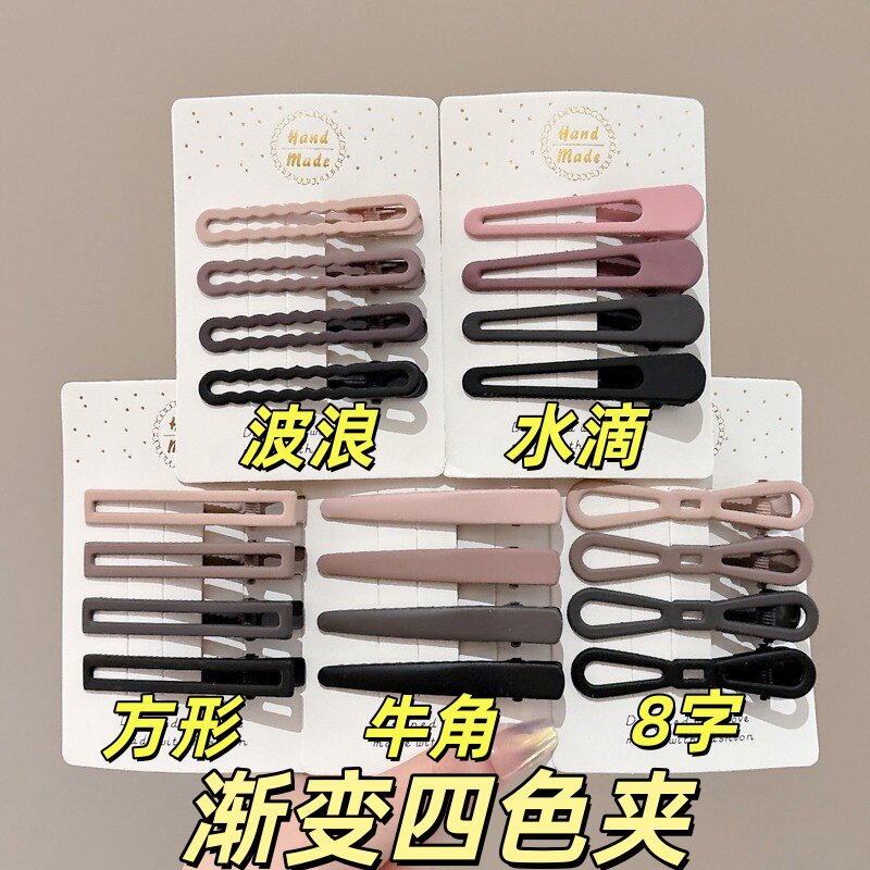 简约气质刘海夹前额无痕发夹女洗脸化妆碎发专用夹大号一字夹边夹图片