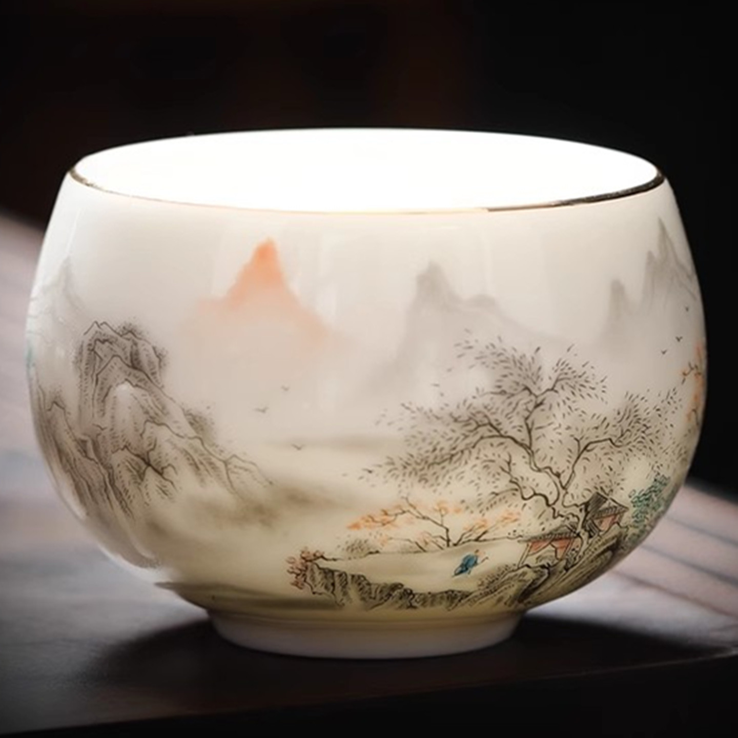 加厚不烫手光滑不吃茶渍主人杯图片