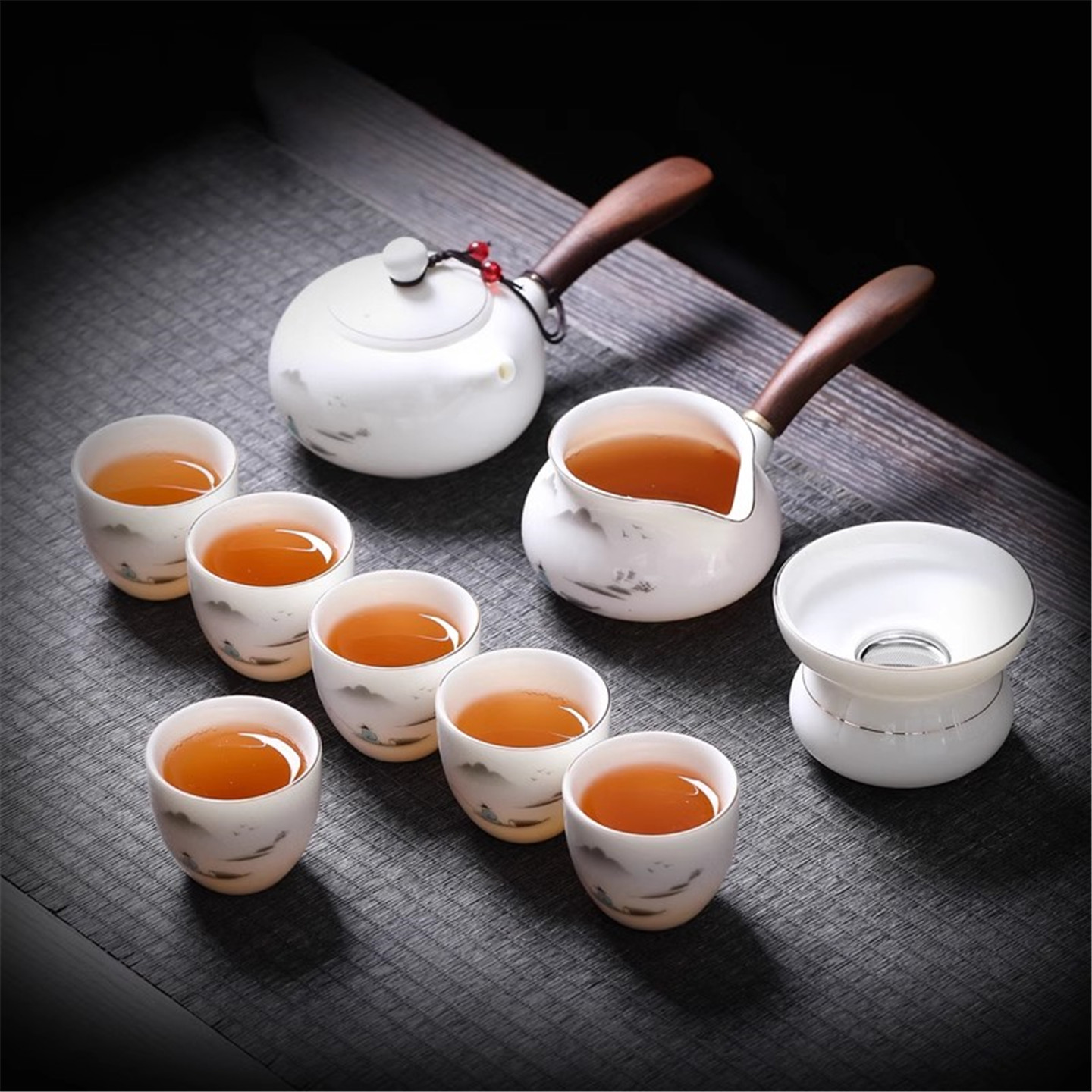 茶具套装功夫茶杯2025新款轻奢高档喝茶壶办公室会客用品大全盖碗