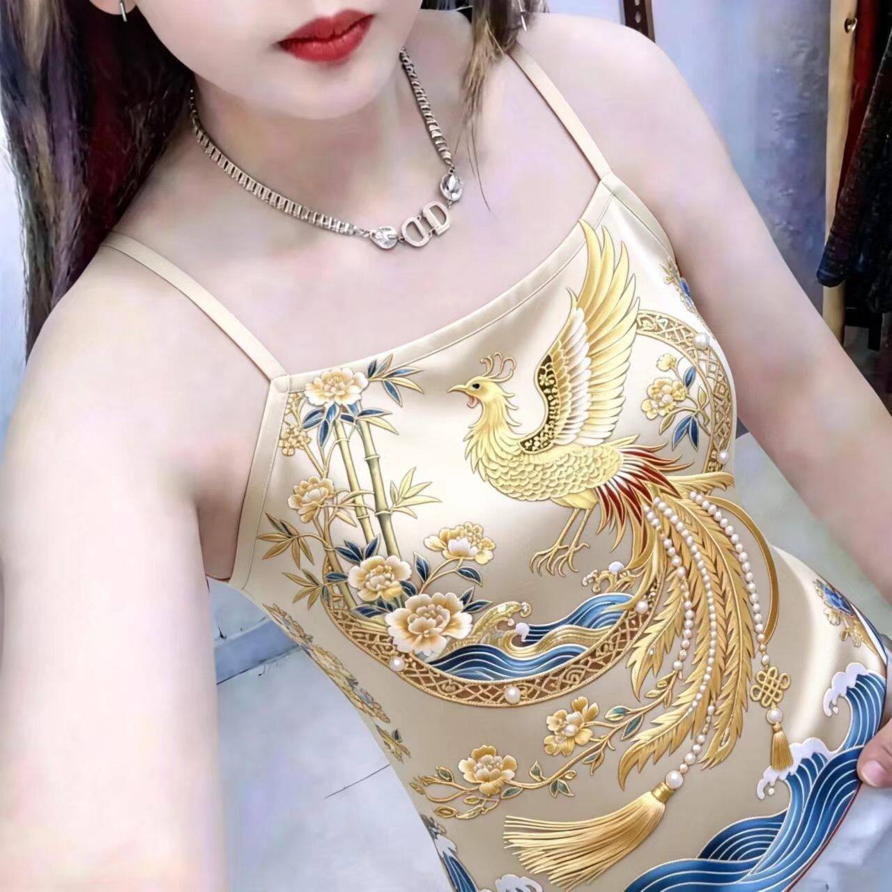 兜肚吊带清仓捡漏~夏季新款女装专柜高档吊带上衣背心修身遮肉百