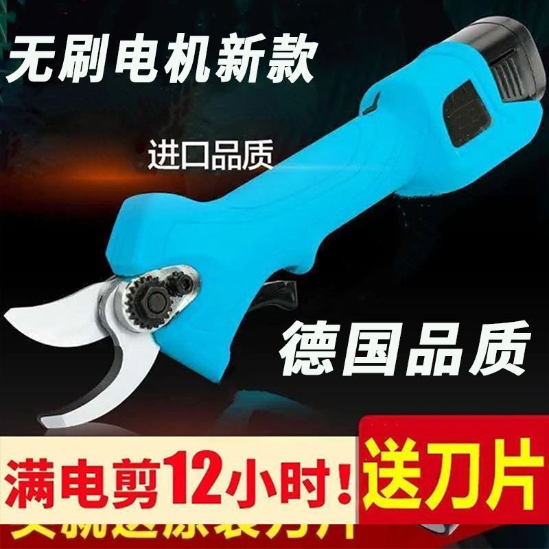 电剪树枝专用剪刀电动修枝剪刀园林充电式果树桑树枝剪刀锂电修枝