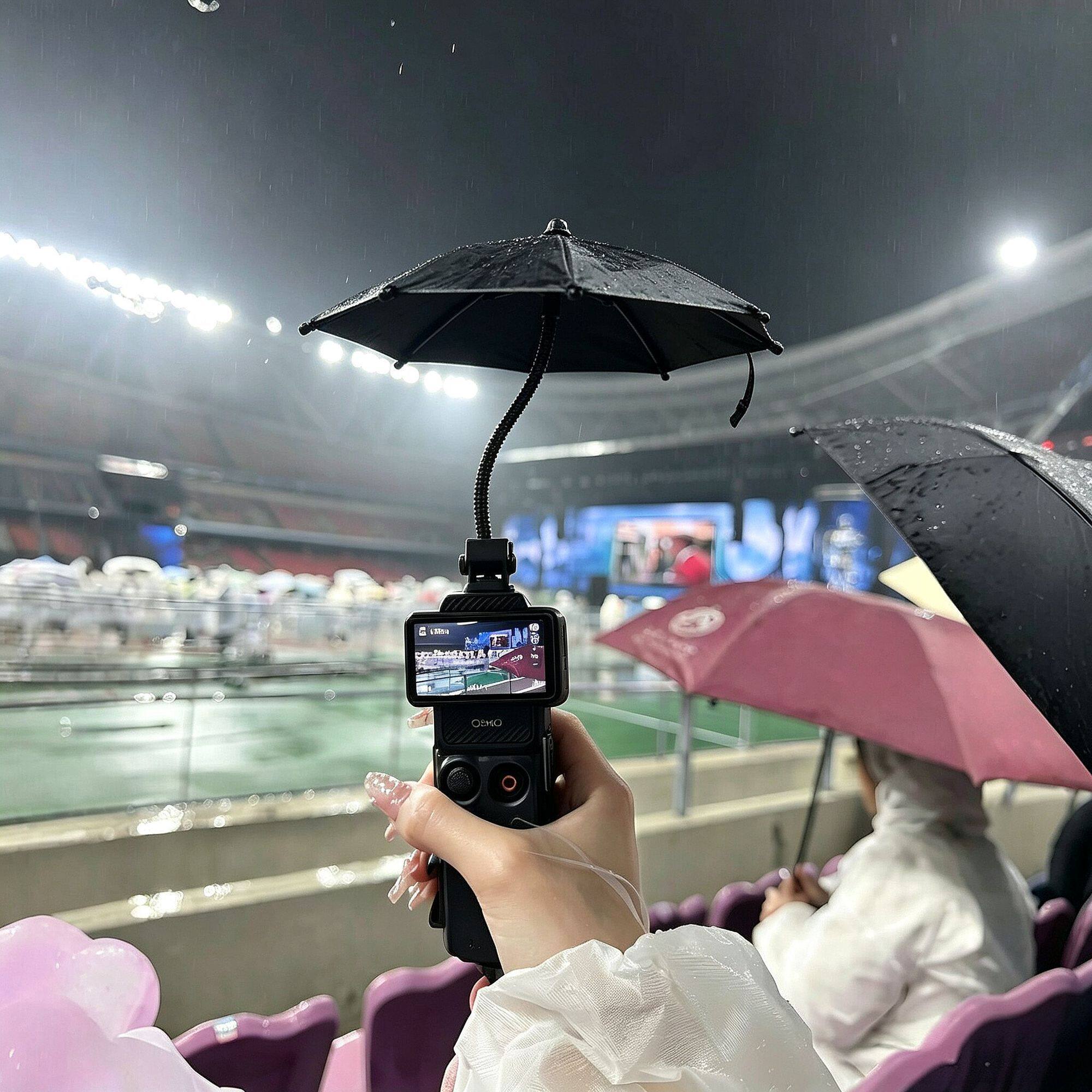 相机小雨伞演唱会拍摄神器相机迷你小雨伞适用大疆 Pocket3/4挡雨