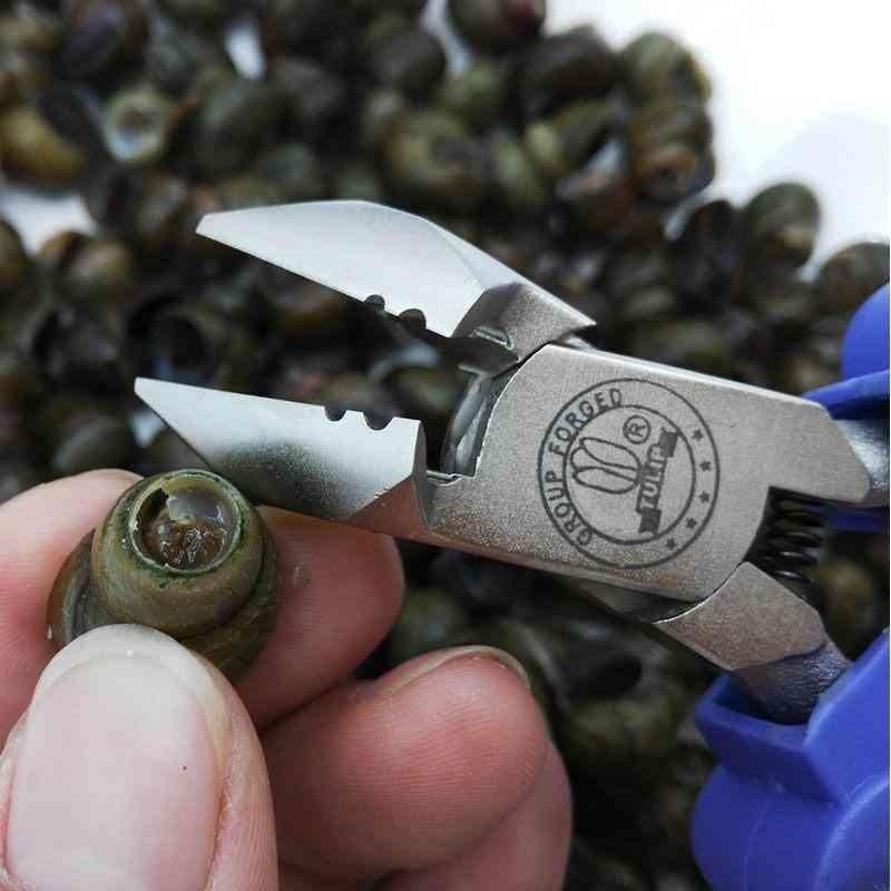 螺型夹的电工剪钳剪尾机家用工具小田螺去尾钳剪螺蛳