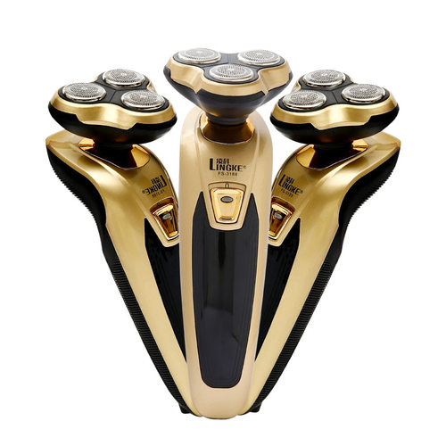 凌科FS3188剃须刀旋浮三头充电水洗电动刮胡刀