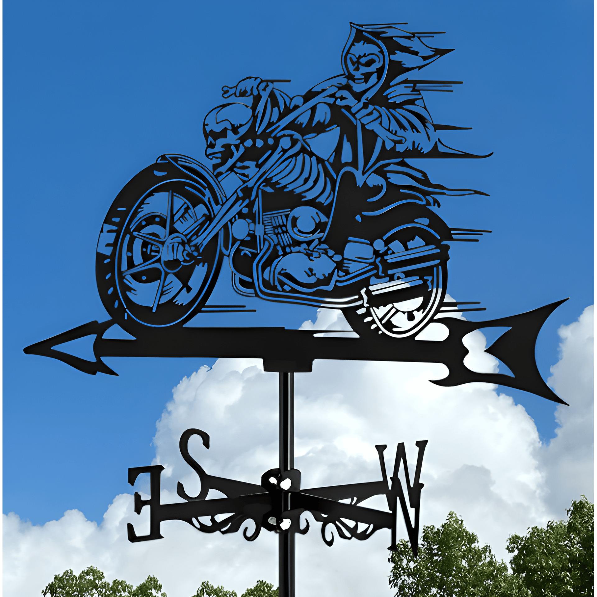 公铁艺金属风向摆件猫鹰飞鸡鹰喷漆摆件风向标铁艺A1-11标金属工