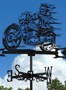 公铁艺金属风向摆件猫鹰飞鸡鹰喷漆摆件风向标铁艺A1-11标金属工