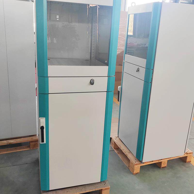 豪华绿边PC电脑柜立式尘带轮移动电脑可防控机柜pl多种规格工c电