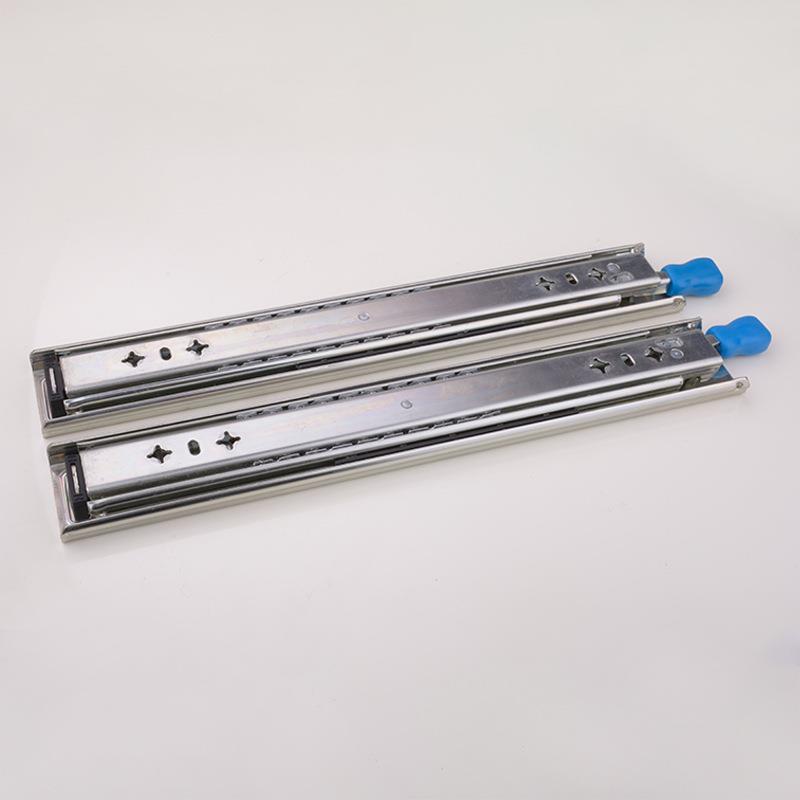 重型带锁滑轨三节自锁滑道加厚承重房车滑道自锁工业重型导轨