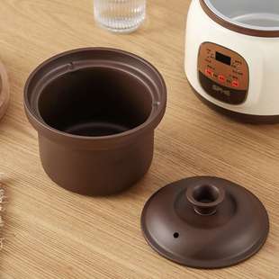 电炖锅通用内胆1.8 3.8L配件黑紫砂锅白瓷盖陶瓷盖 2.8