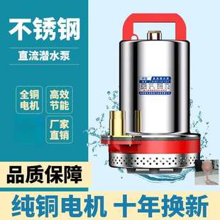 48v水泵抽水机12v增压大功率低压潜水泵直流72v电动车抽水泵12伏