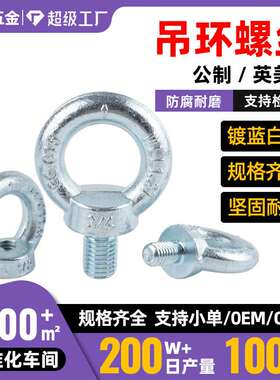 6~100，1/4~2-1/2德标英美制公制 吊环螺丝DIN580吊环螺母DIN582