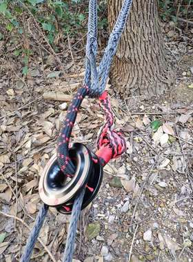 越野动滑轮疙瘩绳扣 拖车钩 拖车绳电动绞盘 弹力绳soft shackle