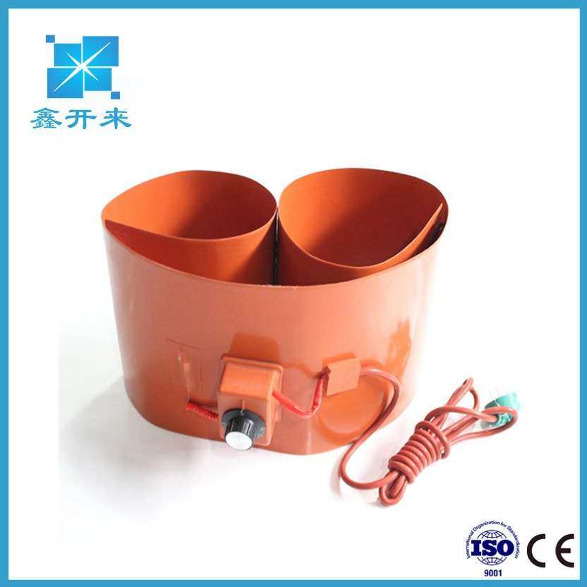 厂家生产现货 油桶加热带 带弹簧搭扣油桶硅胶加热带