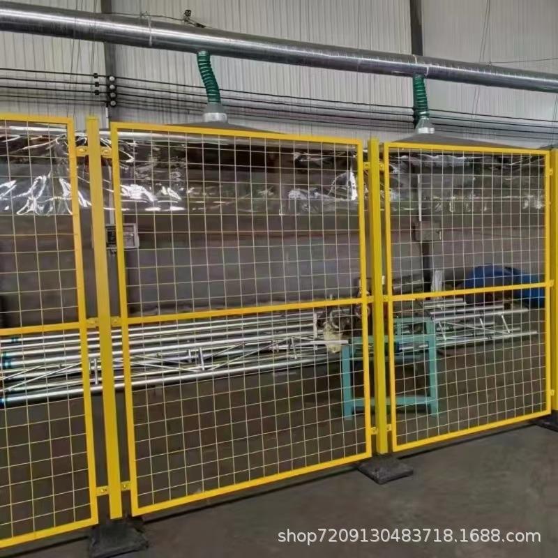 车间隔离网黄色快递分拣栏仓库隔断网低碳钢丝设备防护网围栏围挡