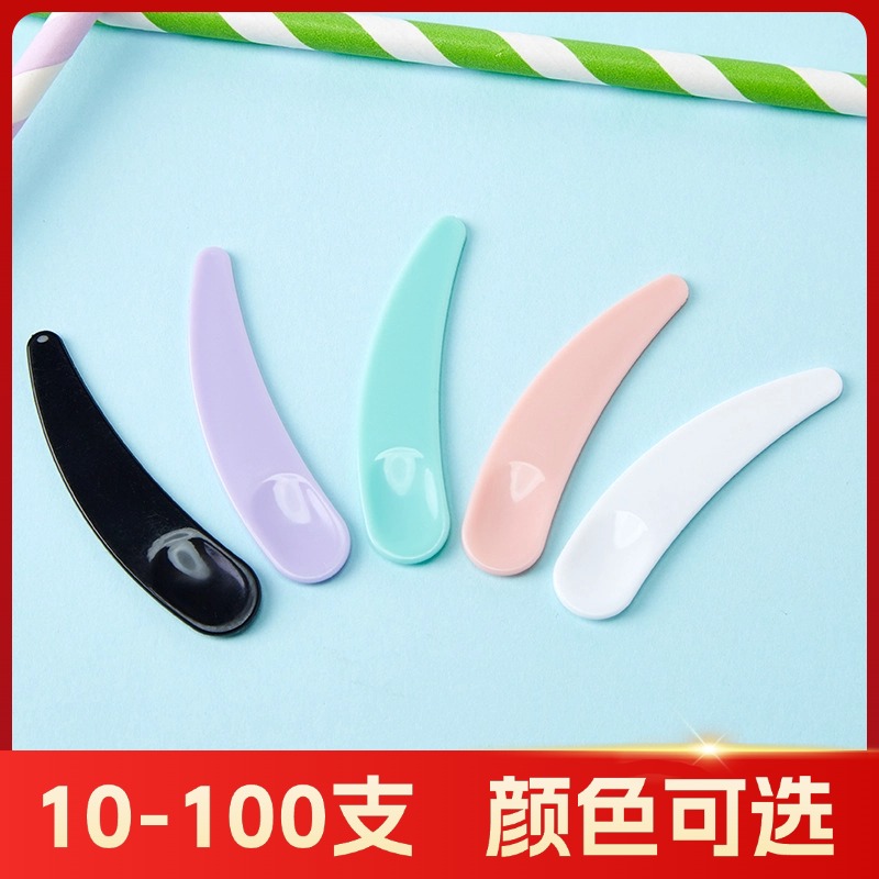 面膜勺小挖勺美容院专用一次性面霜勺挑棒化妆品分装工具月牙神器