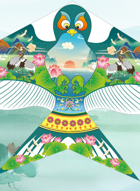 2026新款潍坊风筝国风沙燕大人儿童女孩子网红国潮风筝微风易飞