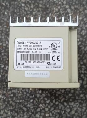 《议价》VFD002S21A变频器0.2KW220V成色如