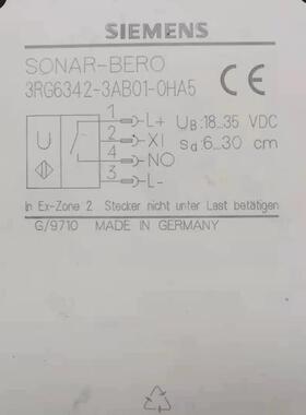 《议价》西门子声纳传感器SONAR-BERO 3RG6342-3AB