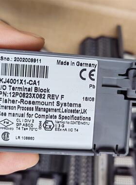 《议价》DELTAV模块接线端子KJ4001X1-CA1 /K