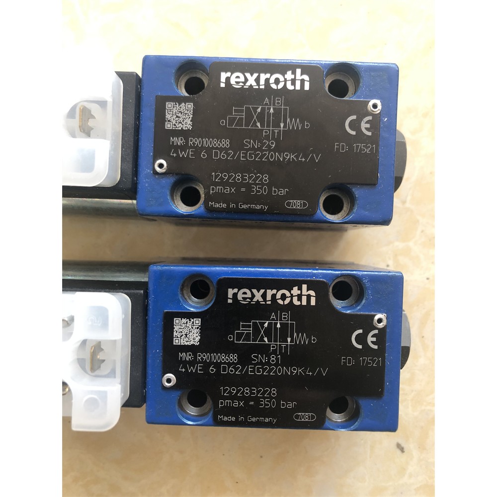 力士乐电磁阀4WE6D62/EG220N9K4/V R901008688直流220VDC德国产