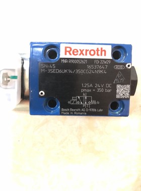 R900052621 M-3SED6UK1X/350CG24N9K4力士乐电磁球阀原装机械