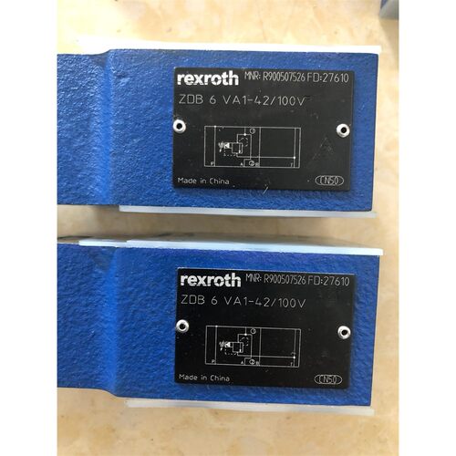 力士乐溢流阀R900507526 ZDB6VA1-42/100V带手柄控制压力100bar