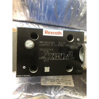 力士乐0811404803型号4WRPEH10C4B100L-2X/G24K0/A1M比例换向阀