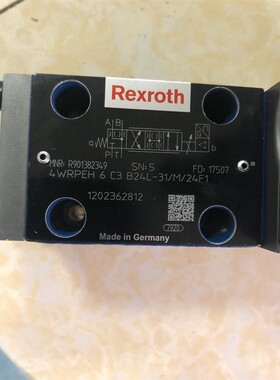 4WRPEH6C3B24L-31/M/24F1 R901382349力士乐REXROTH比例阀德国产