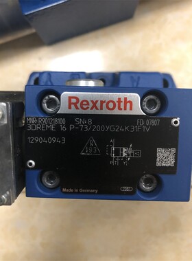 力士乐比例减压阀3DREME16P-73/200YG24K31F1V R901218100德国产