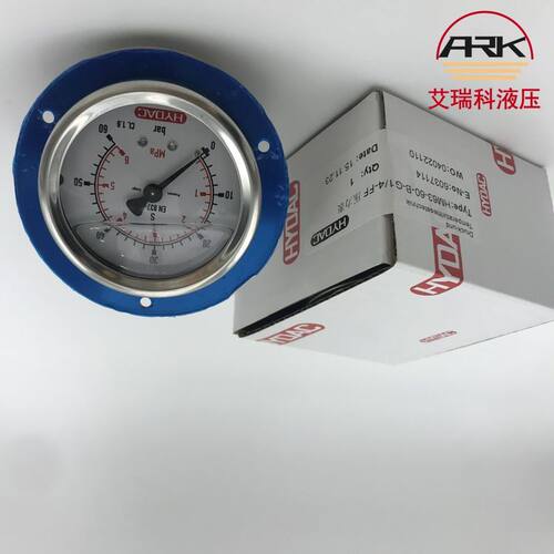 HYDAC贺德克压力表HM63-60-B-G1-4-FF 0-60bar优势供应