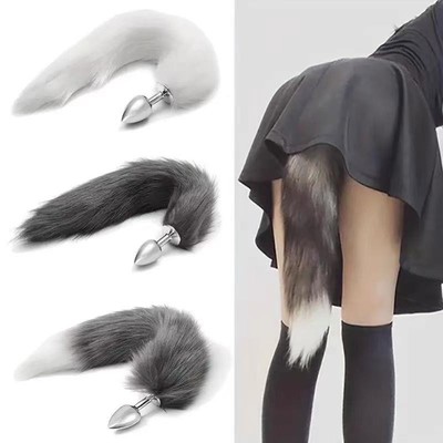 Fox Tail Anal Plug Butt Plug Metal Adult Products Anal Sex