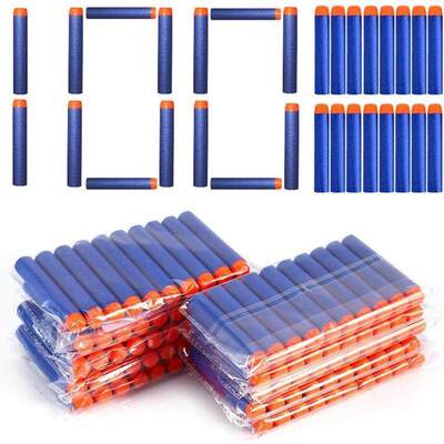 7.2cm 100pcs For Nerf Soft Bullets Darts Round Head Refill S