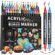 Acrylic Dual Paint Markers Pens Colors Tip for
