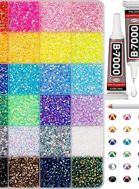 Rhinestones for Bedazzling, 3mm Bedazzler Kit with Flatback