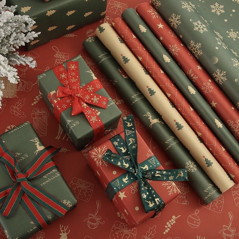 10pc hristmas Wrapping Paper Christmas Gift Gift Decoration