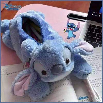 Stitch Plush Cute Pencil Case Disney Anime Kawaii Pen Bag Ki