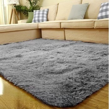 加厚水洗丝毛防滑地毯客厅茶几卧室床边地垫carpet blanket rug