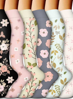 Men's and women's compression socks适用于跑步运动、静脉曲张