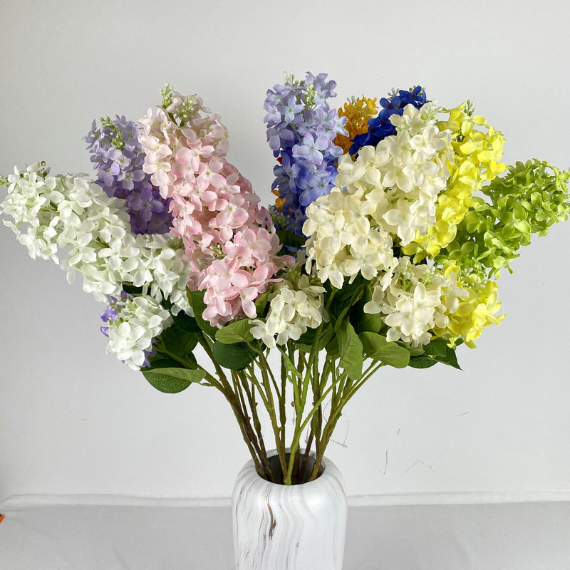 微灵丁香花仿真花摄影道具婚庆场地会场布置人造假花装饰