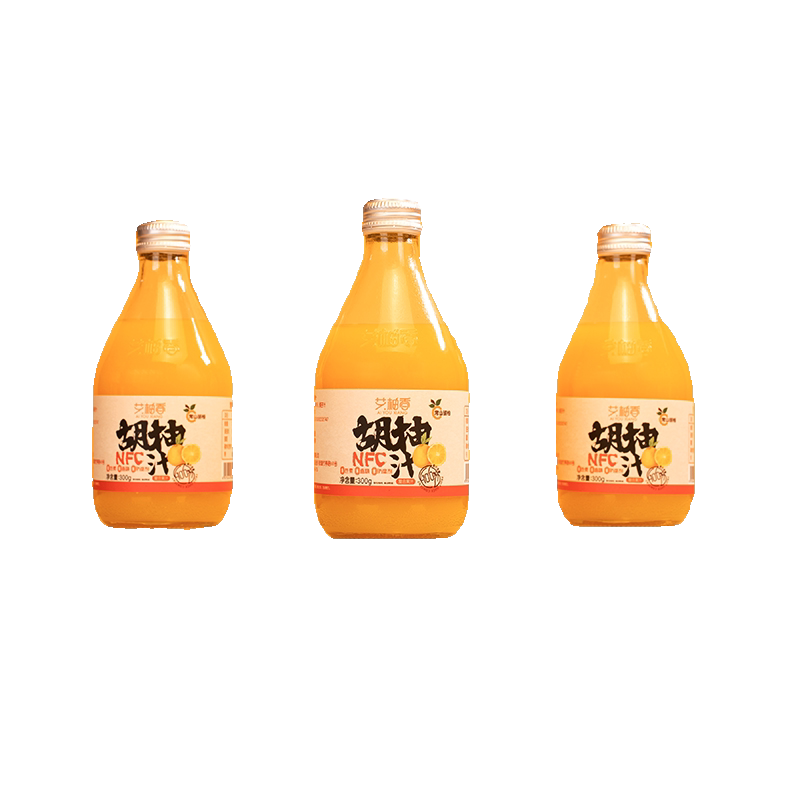 艾柚香HPP胡柚汁复合果汁高压冷榨取常山100%果汁果蔬汁原汁原味