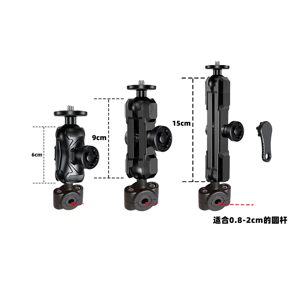 适用比亚乔X7维斯帕姜戈后视镜杆细管insta360 onex2运动相机支架