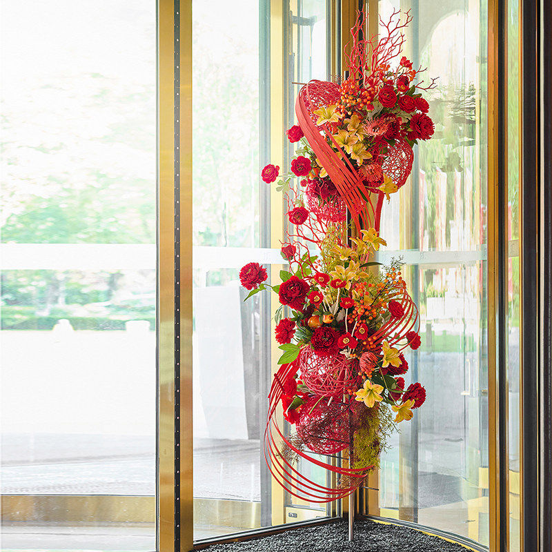 商场旋转门仿真花假花酒店大堂大厅摆件落地装饰花高档苔藓球绿植,节庆用品/礼品,节日装扮用品,淘宝优惠券,粉丝福利购,淘宝优惠卷