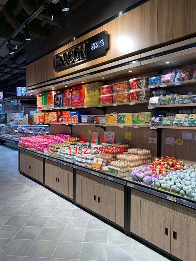 超市货架展示架散称食品柜中岛柜糖果干果干货散货柜散装零食货架
