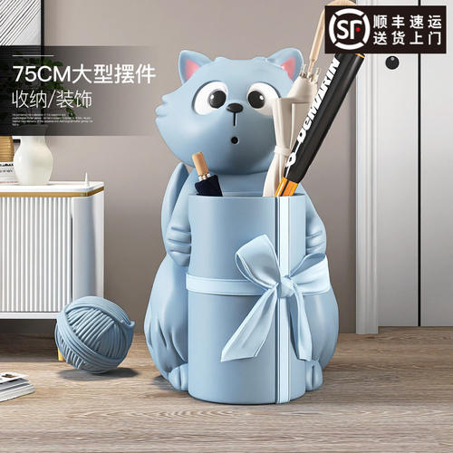 猫咪大型落地收纳摆件家居饰品沙发旁边礼品电视柜乔迁送客厅新居