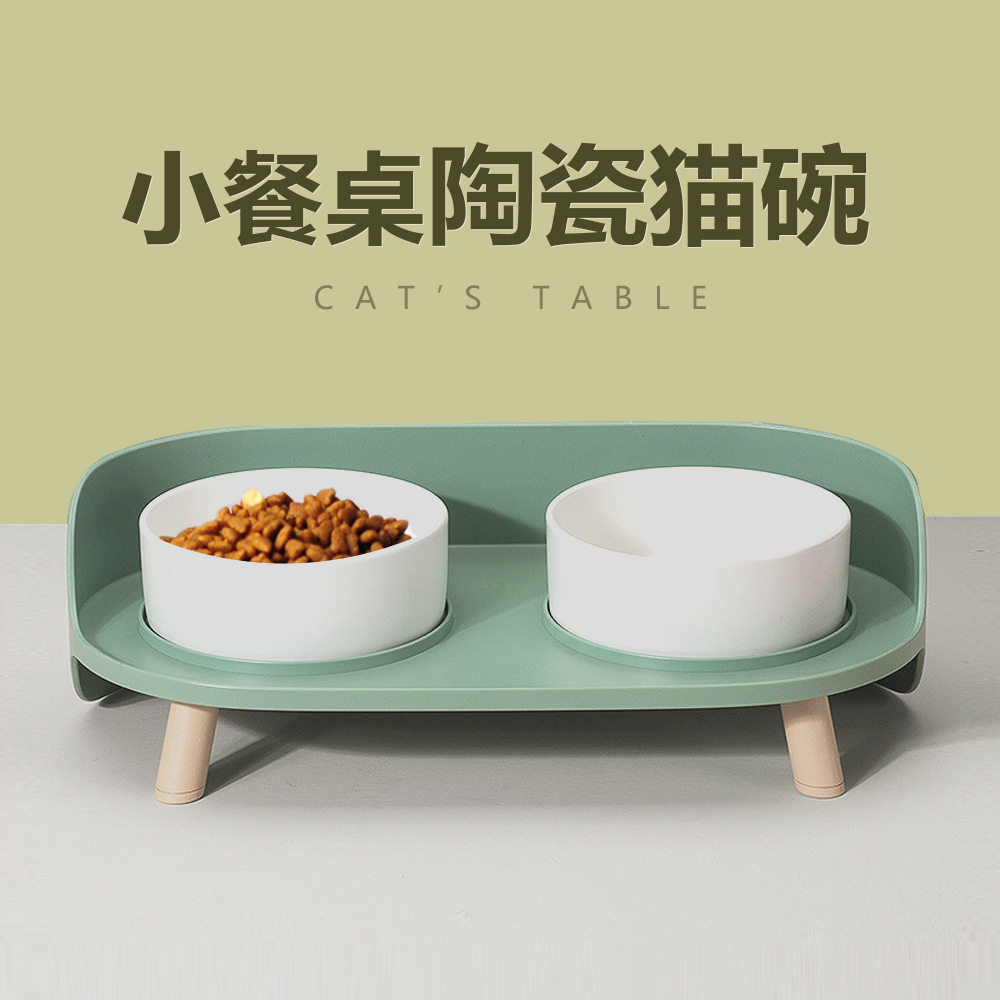 陶瓷猫碗猫咪食盆碗狗猫咪碗用品饮水宠物月颈椎半双碗碗粮碗保护,宠物/宠物食品及用品,宠物智能碗,淘宝优惠券,粉丝福利购,淘宝优惠卷