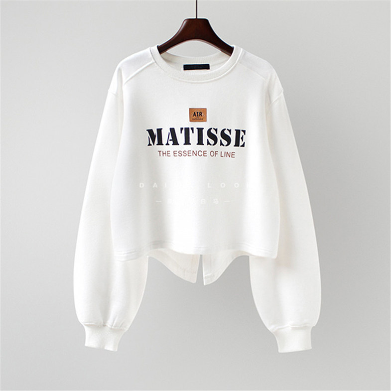 超短款卫衣秋冬爵士风格女装舞蹈短装上衣服嘻哈高腰潮酷炸街泫雅