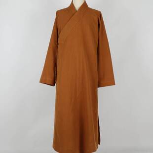 新亚麻僧服大褂四季款僧衣长褂棉麻和尚服僧袍出家僧人长衫秋冬厚