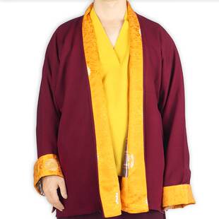新春秋喇嘛东波服装僧服藏装外套金卡内衬上师上衣双层长袖居士