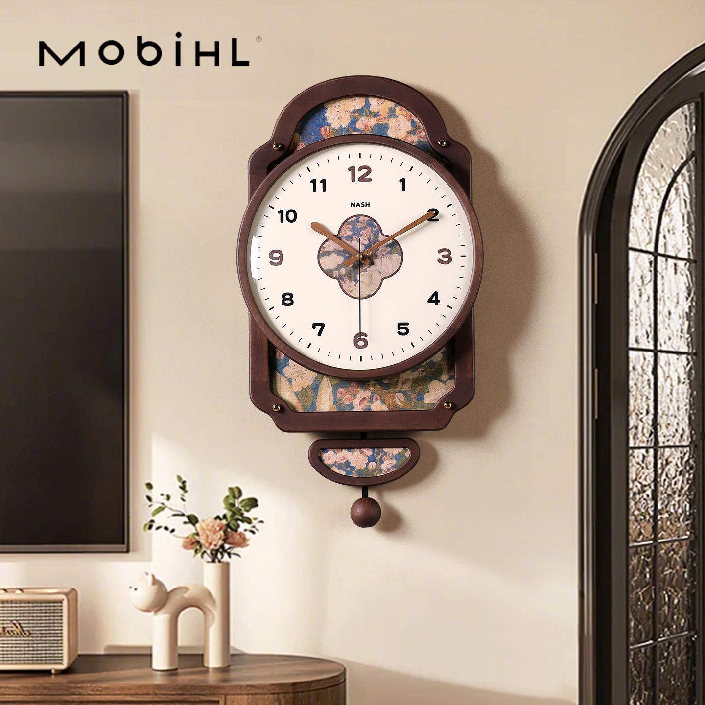 2025新款新中式挂钟表