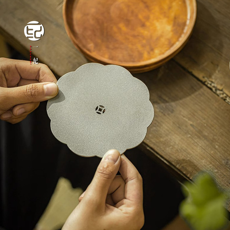 手工锡制茶壶垫养壶垫壶承紫砂壶垫壶托隔热防滑杯垫功夫茶具配件